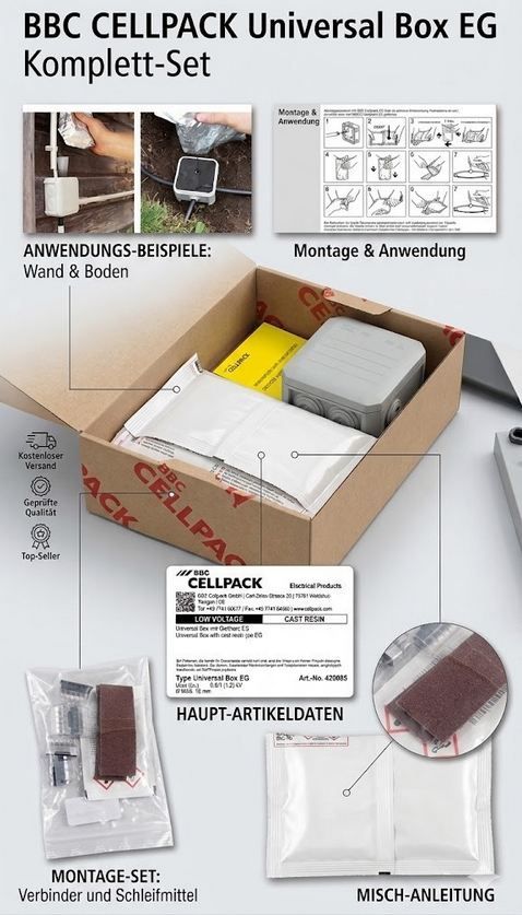 🏠 Cellpack BBC Verbindungs  & Gießharz EG Box für 11,89€ (statt 29€)