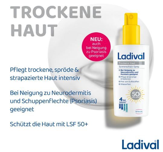 🧴 Ladival Sonnenschutz Spray LSF 50+ für trockene Haut, 150ml ab 9,20€ (statt 16€) 🧴 Ladival Sonnenschutz Spray LSF 50+ für trockene Haut, 150ml ab 9,20€ (statt 16€)