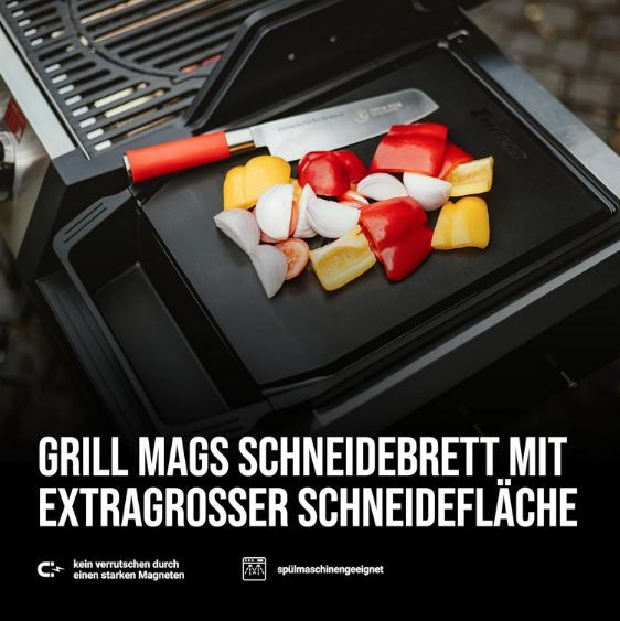 🥩 Enders Grill Mags Schneidebrett mit Auffangschale, 26x36cm für 24,99€ (statt 30€)
