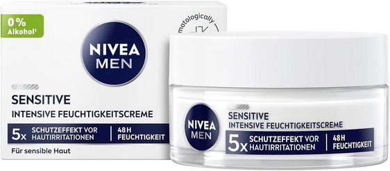 🧴 2x Nivea Men Sensitive Intensive Feuchtigkeitscreme, 50ml ab 9,73€ (statt 16€)