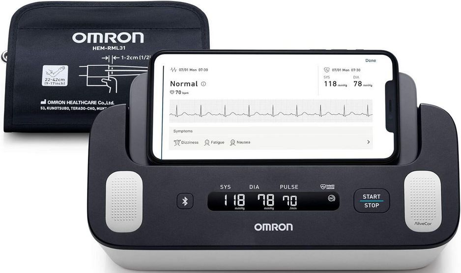 💓 Omron Complete Smartes Oberarm Blutdruckmessgerät mit EKG + AFib für 126€ (statt 141€)