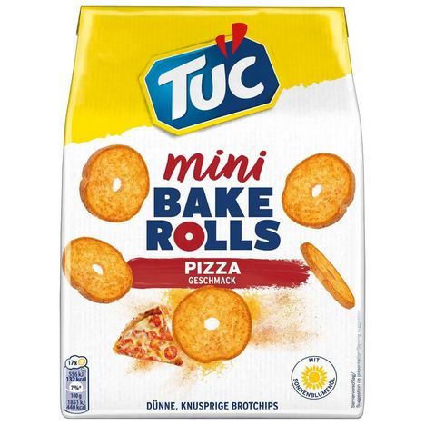 1,35kg! 🍕 9x TUC Bake Rolls Mini-Pizza Brotchips, je 150g ab 8,94€ (statt 21€)