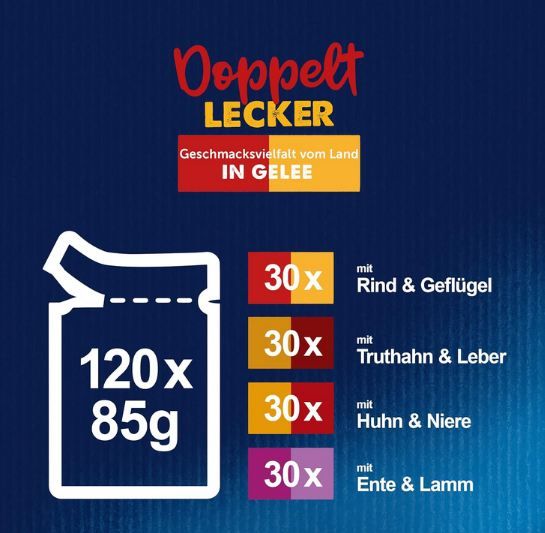 🐈 120er Pack Felix Doppelt Lecker Katzenfutter, 85g ab 32,77€ (statt 41€) 🐈 120er Pack Felix Doppelt Lecker Katzenfutter, 85g ab 32,77€ (statt 41€)