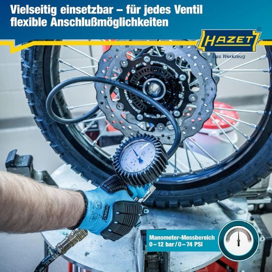 💨 HAZET 9041G 1 Reifenfüllgerät mit Manometer bis 10 Bar für 62,35€ (statt 73€)