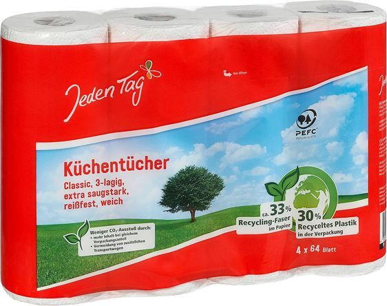 🧻 32 Rollen Jeden Tag Küchentücher, 3-lagig ab 13,50€ (statt 22€) 🧻 32 Rollen Jeden Tag Küchentücher, 3 lagig ab 13,50€ (statt 22€)