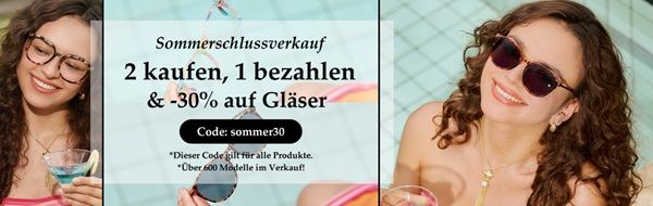 😎 Firmoo Sommerschlußverkauf: Zwei Brillen kaufen   nur eine bezahlen & 30% Rabatt auf Gläser