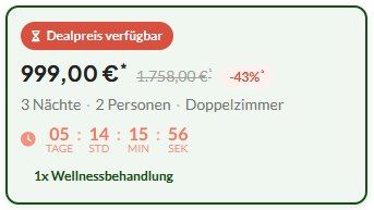 🌄 3 ÜN im Sauerland im 5*S Hotel Deimann inkl. HP & Wellness für 499,50€ p.P. 🌄 3 ÜN im Sauerland im 5*S Hotel Deimann inkl. HP & Wellness für 499,50€ p.P.