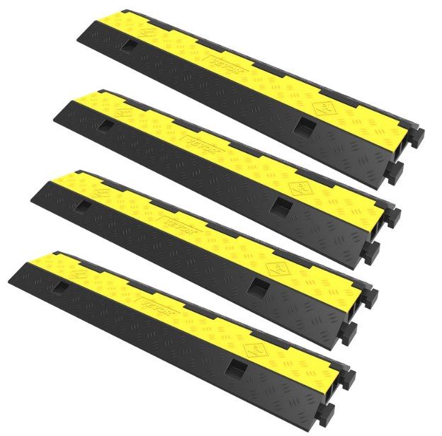 🔌🚗 4x Vevor Kabelbrücke (101 x 24,5 x 5 cm) mit 2 Kanälen für 43€ (statt 51€)