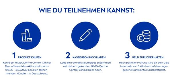 NIVEA Derma Control Clinical Deo gratis ausprobieren   ab 25.05.