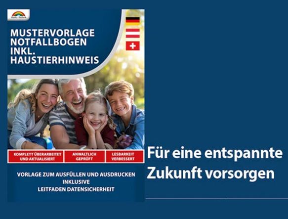 Gratis: Notfallbogen und Notfallkarte mit Haustierhinweis herunterladen Gratis: Notfallbogen und Notfallkarte mit Haustierhinweis herunterladen