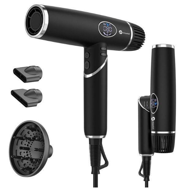 👱‍♀️ Slopehill Ionen Föhn (2.000W) mit 110.000U/min & Display für 29,99€ (statt 67€)