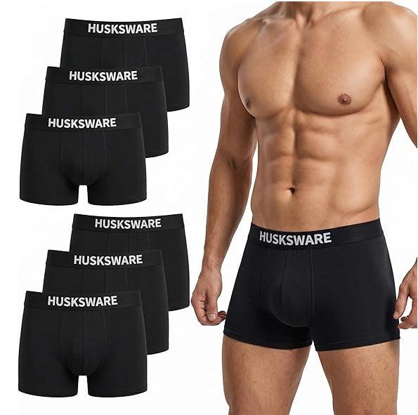 🩳 6x HUSKSWARE Boxershorts aus Baumwolle für 23,99€ (statt 33€)