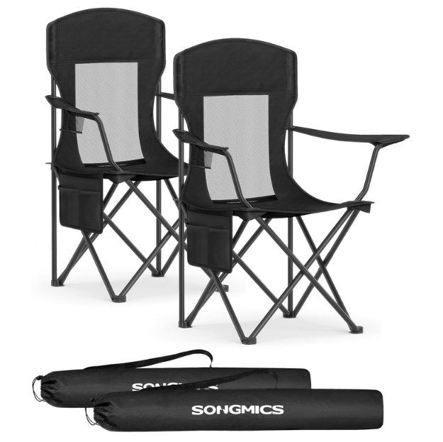 🪑 2x SONGMICS Campingstuhl mit verstellbaren Armlehnen für 25,99€ (statt 43€)