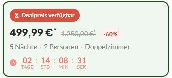 ⛰️ 5 ÜN in Niederbayern im 4* Hotel The Monarch mit HP, Massage & Spa für 250€ p.P.
