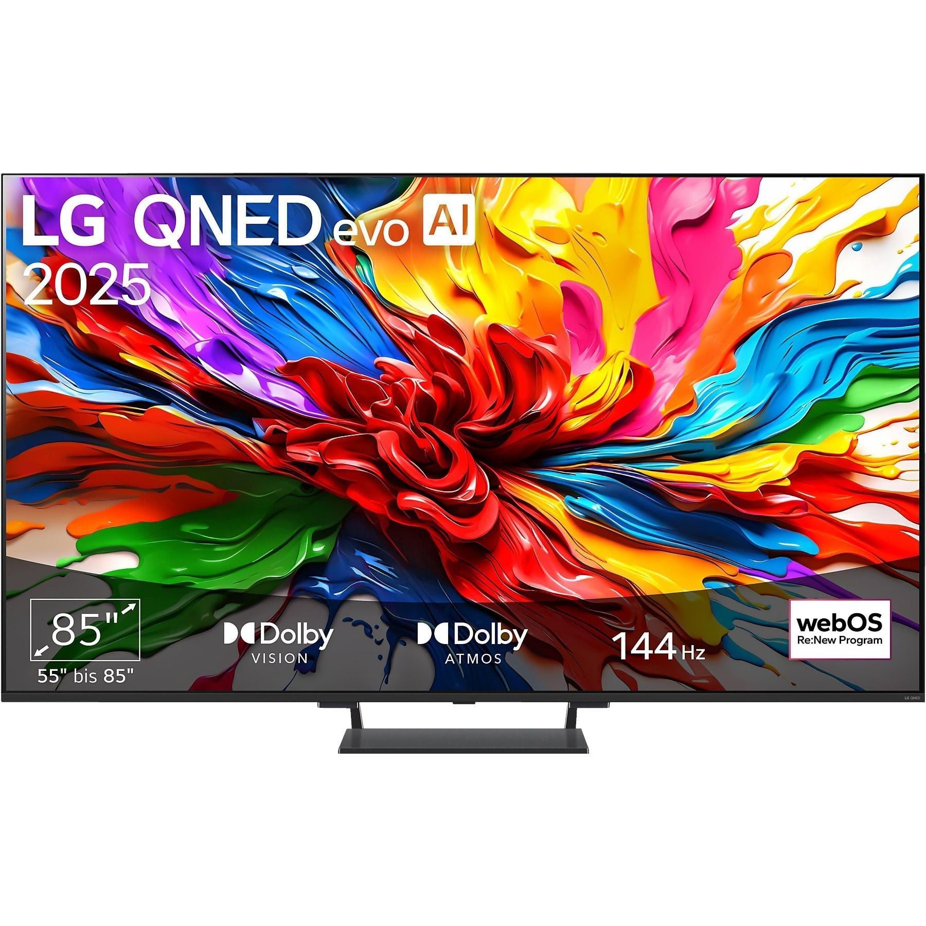 LG 85QNED93A6A QNED evo TV (Flat, 85 Zoll / 215 cm, UHD 4K, SMART TV)