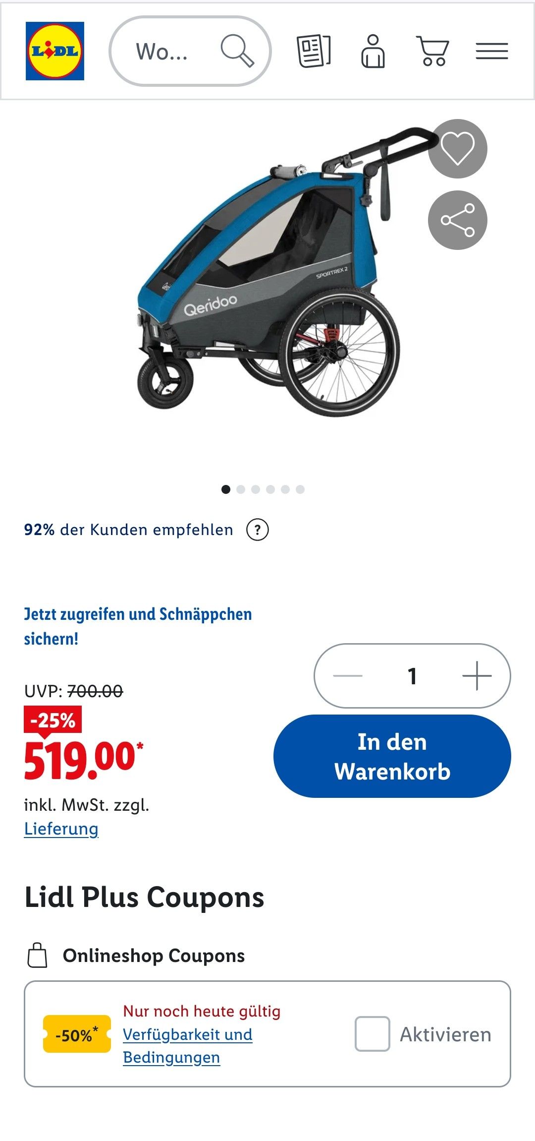 Qeridoo Sportrex 2 für nur 361,95€!!! Qeridoo Sportrex 2 für nur 361,95€!!!