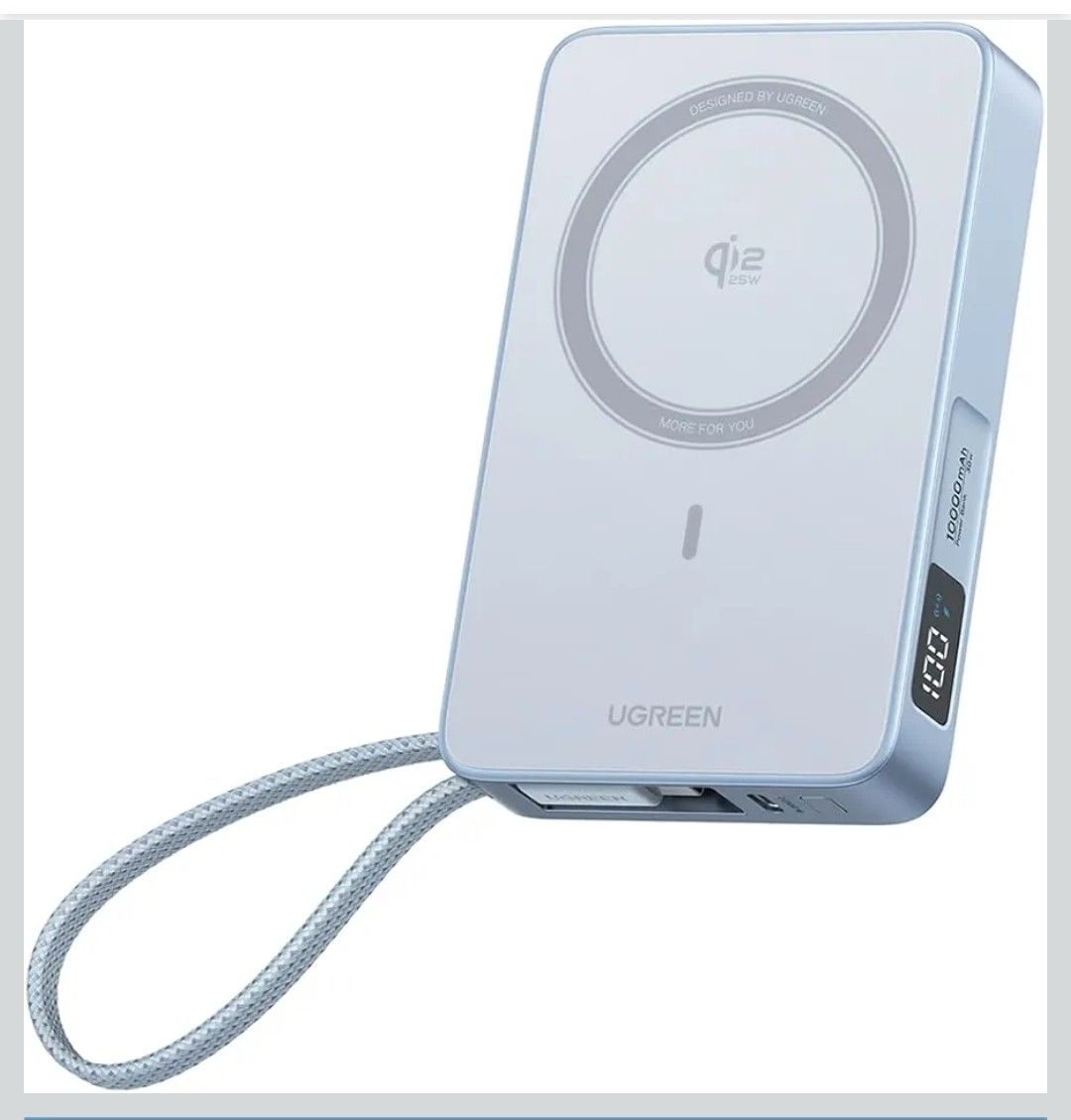 UGREEN MagFlow Magnetische Powerbank 10000mAh