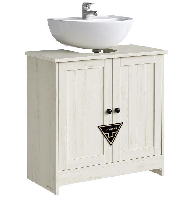 💦 SONGMICS Waschbeckenunterschrank für 36,99€ (statt 46€) – werkzeuglose Montage