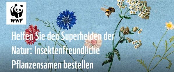 wwf: Gratis Insektenfreundliche Pflanzensamen