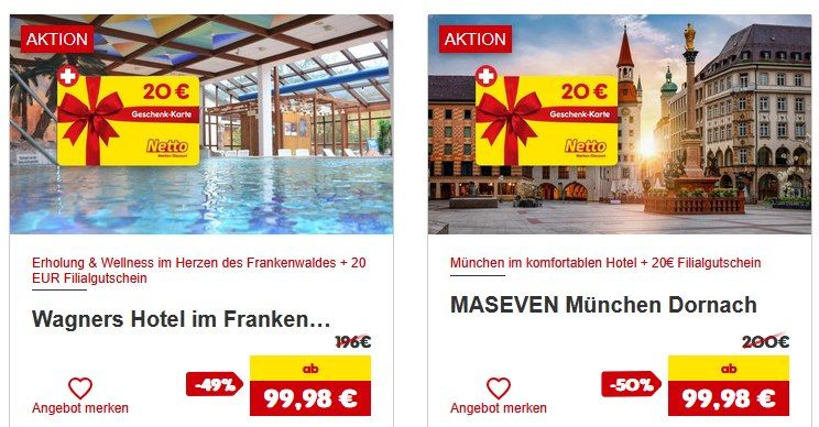 🛌 Animod Reiseangebote inkl. 20€ Netto-Gutschein z.B. 2 ÜN in Leipzig für 49,99€ p.P. 🛌 Animod Reiseangebote inkl. 20€ Netto Gutschein z.B. 2 ÜN in Leipzig für 49,99€ p.P.