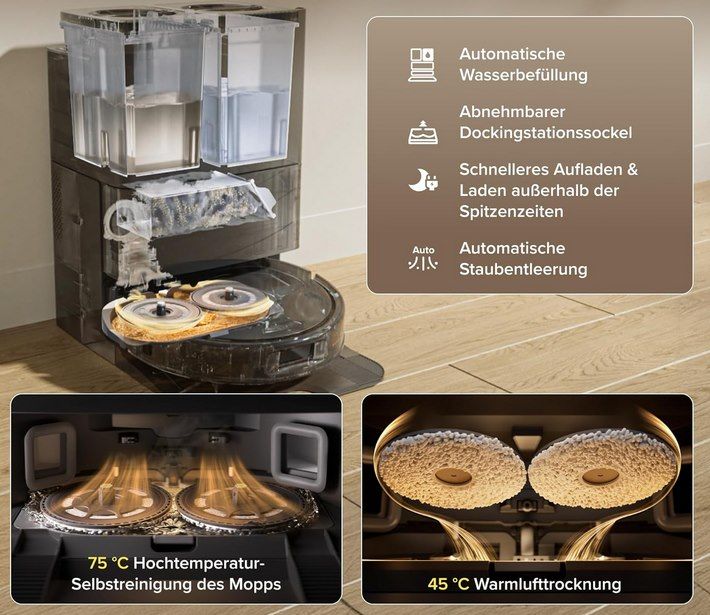 🧹 Roborock Qrevo S Pro Saug  & Wischroboter mit Station für 499,99€ (statt 590€)