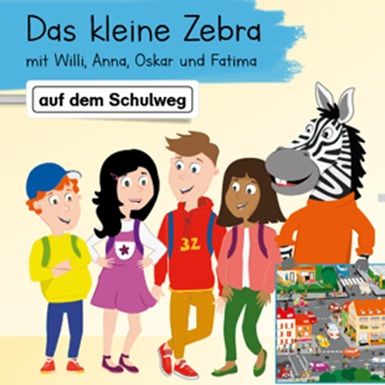 BW: Verkehrserziehung mit dem kleinen Zebra und mit Willi, Anna, Oskar und Fatima