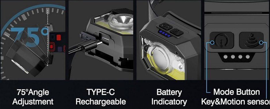 💡 MLIAIMCE LED Stirnlampe mit 18 Modi & 2.000 Lm für 7,19€ oder 2 für 8,54€ (statt 12€)