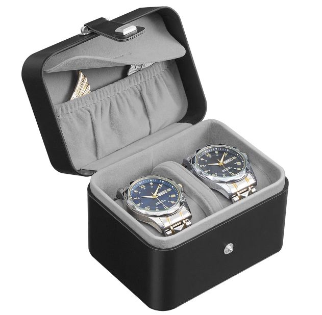⌚ SONGMICS Uhrenbox mit 2 Fächern & Trennwand für 10,63€ (statt 14€)