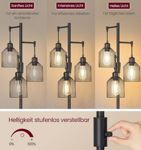 🛋️ VASAGLE 3-flammige Stehleuchte für 43,99€ (statt 55€) 🛋️ VASAGLE 3 flammige Stehleuchte für 43,99€ (statt 55€)