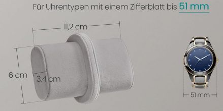 ⌚ SONGMICS Uhrenbox mit 2 Fächern & Trennwand für 10,63€ (statt 14€)