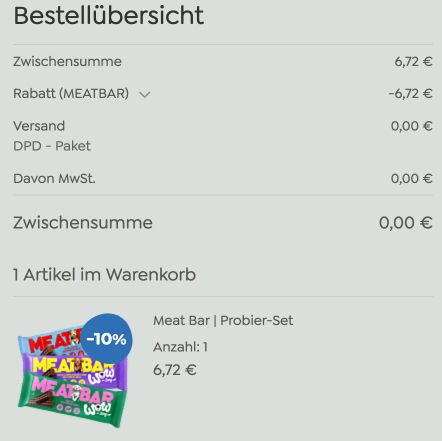 🐕 Meat Bar Probier Set gratis abholen