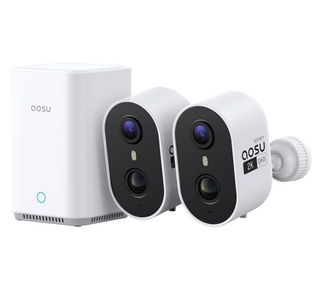 👀 2x asosu WirelessCam Lite 2K Akku Überwachungskamera + Basis für 113,98€ (statt 160€)
