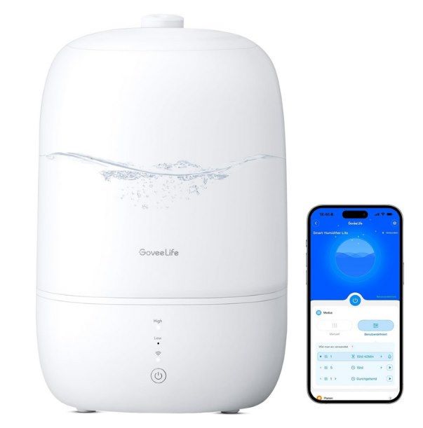 🫧 GoveeLife Smart Luftbefeuchter Lite mit Aroma Diffusor & Nachlicht für 29,99€ (statt 40€)