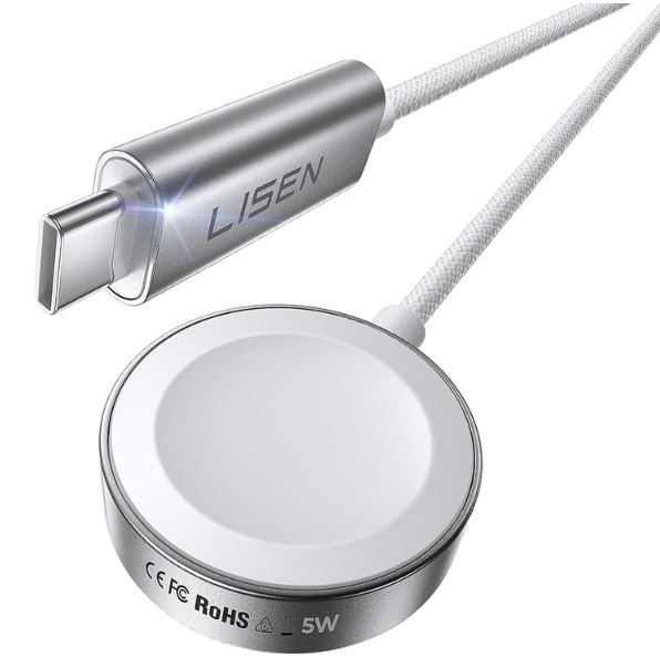 ⌚ LISEN 5W für Apple Watch USB-C Ladekabel (1m) für 8,99€ (statt 19€)