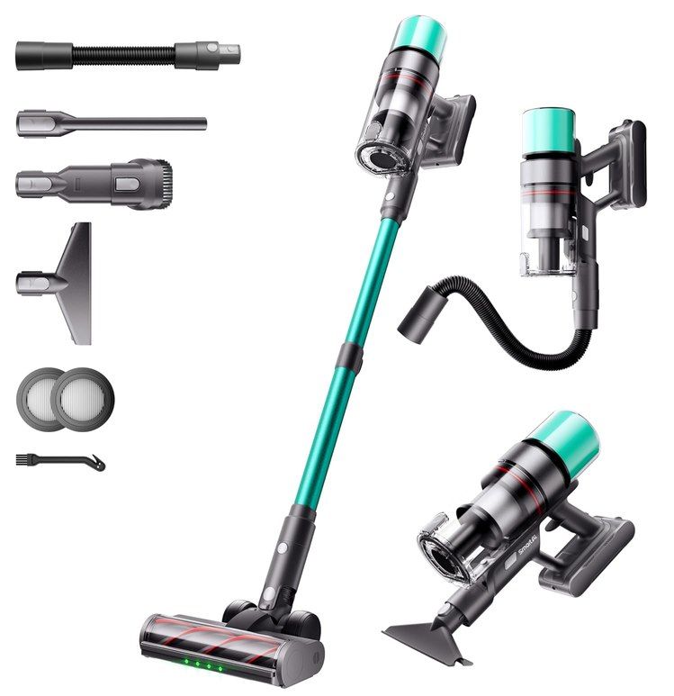 🧹 SmartAI V5 Pro Akku Staubsauger mit 55Kpa & 600W für 93,49€ (statt 150€)