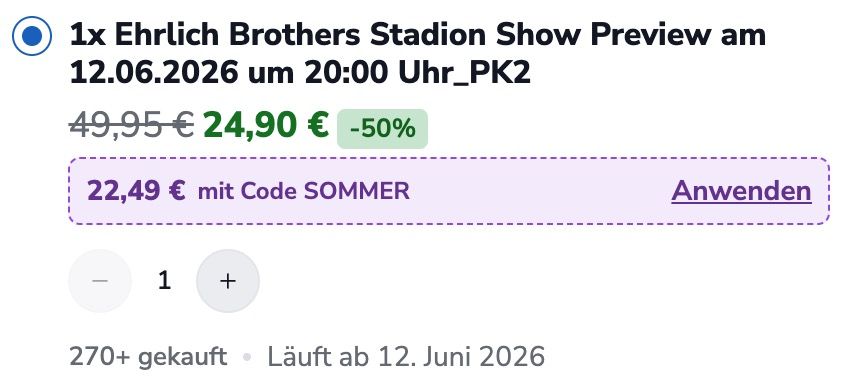 🧙 Ehrlich Brothers Tickets für No Limits Stadionshow in Frankfurt ➡️ ab 22,49€ (statt 50€)