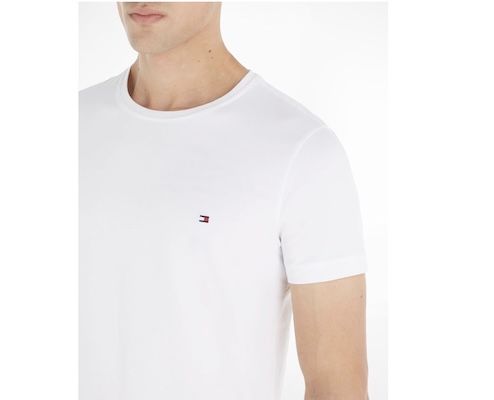 ⚪️👕 Tommy Hilfiger Kurzarm Core Stretch Slim Fit Herren T Shirt für 17,95€ (statt 31€)