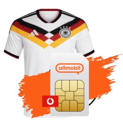 🇩🇪 Deutschlandtrikot für 1€ mit Vodafone Allnet-Flat 35GB 5G ➡️ für dauerhaft 6,99€ mtl.