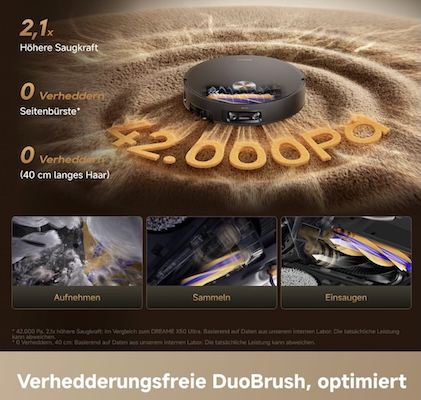 🦾🤖 dreame X60 Pro Ultra Complete Saugroboter mit Wischfunktion für 1.299€ (statt 1.499€)