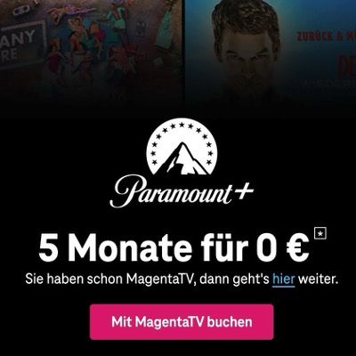 🧨 Paramount+ Basis mit 5 Gratis-Monaten für Magenta Kunden ➡️ für 0€ (statt 29,95€)