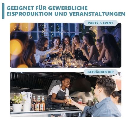 🧊 EUHOMY Gewerbliche Eiswürfelmaschine mit 15 kg Kapazität für 297€ (statt 350€)