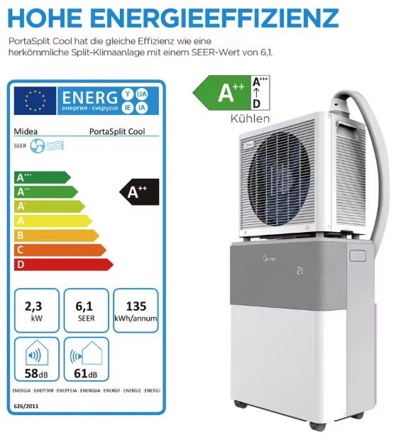 🧨 Midea PortaSplit Cool mobile Klimaanlage 🧊 8000BTU 2,35kW ➡️ für 563,99€ (statt 699€) 🧨 Midea PortaSplit Cool mobile Klimaanlage 🧊 8000BTU 2,35kW ➡️ für 563,99€ (statt 699€)