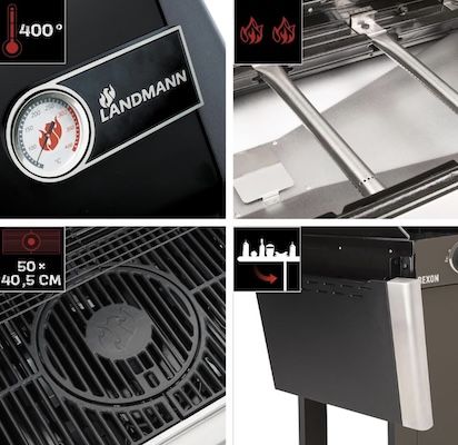 🍖 Landmann Rexon PTS 2.0 Gasgrill mit 2 Edelstahlbrennern für 297,49€ (statt 363€)