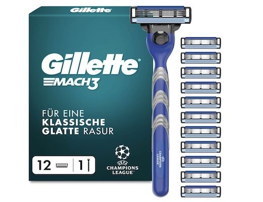 ⚽️ Gillette Mach3 Standard Herren Rasierer UEFA CL Special Edition für 25,49€ (statt 30€) ⚽️ Gillette Mach3 Standard Herren Rasierer UEFA CL Special Edition für 25,49€ (statt 30€)