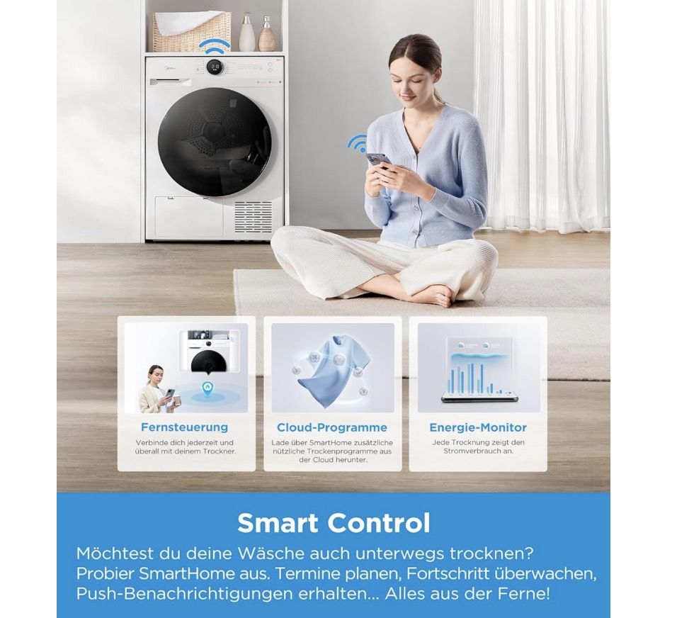 🧺 Midea Wärmepumpentrockner mit 10 kg für 475€ (statt 550€) 🧺 Midea Wärmepumpentrockner mit 10 kg für 475€ (statt 550€)