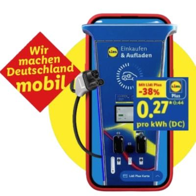 ⚡🚗 Lidl startet Ladepreis-Hammer: E-Autos laden jetzt für nur 27 Cent pro kWh