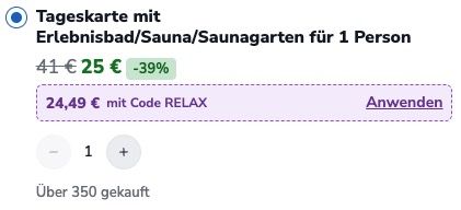🏊♀️💨 Sachsen-Therme Leipzig Tageskarte inkl. Wasserwelt & Sauna ➡️ für 24,49€ (statt 41€) 🏊♀️💨 Sachsen Therme Leipzig Tageskarte inkl. Wasserwelt & Sauna ➡️ für 24,49€ (statt 41€)