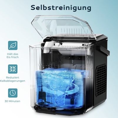 🌬️🧊 EUHOMY Eiswürfelmaschine mit 9 Würfel in 6 Min. für 69,99€ (statt 90€)