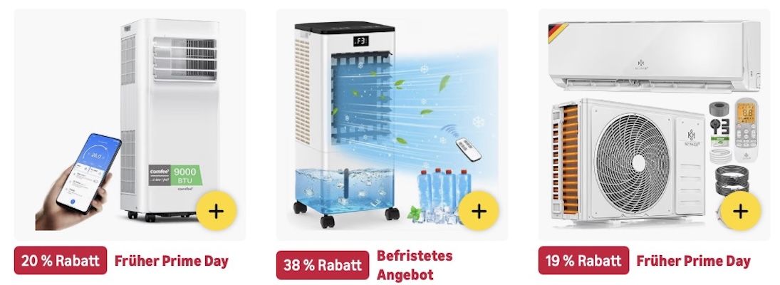 🥵🌬️☺️ Amazon: Klimageräte im Megasale z.B. De’Longhi Pinguino für 349€ (statt 410€)