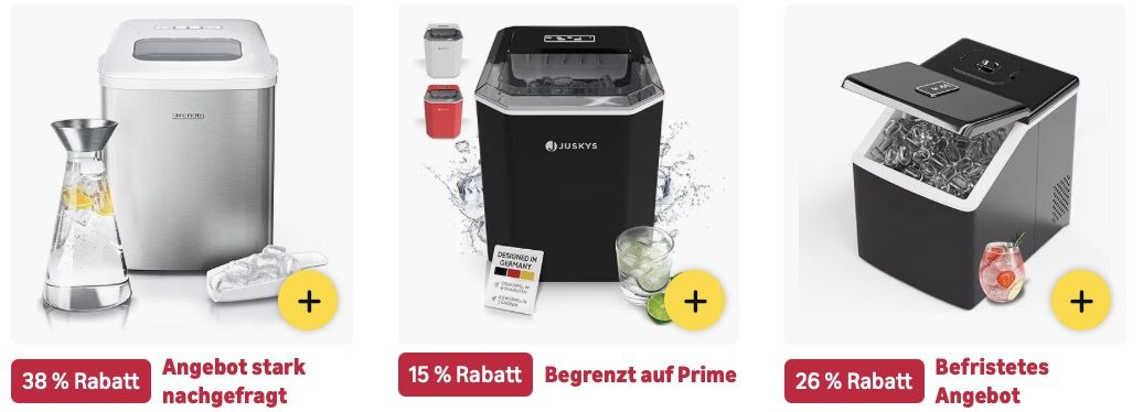 🥵🧊☺️ Amazon: Eiswürfelmaschinen im Big Sale z.B. Eisball-Maschine für 272€ (statt 320€) 🥵🧊☺️ Amazon: Eiswürfelmaschinen im Big Sale z.B. Eisball Maschine für 272€ (statt 320€)
